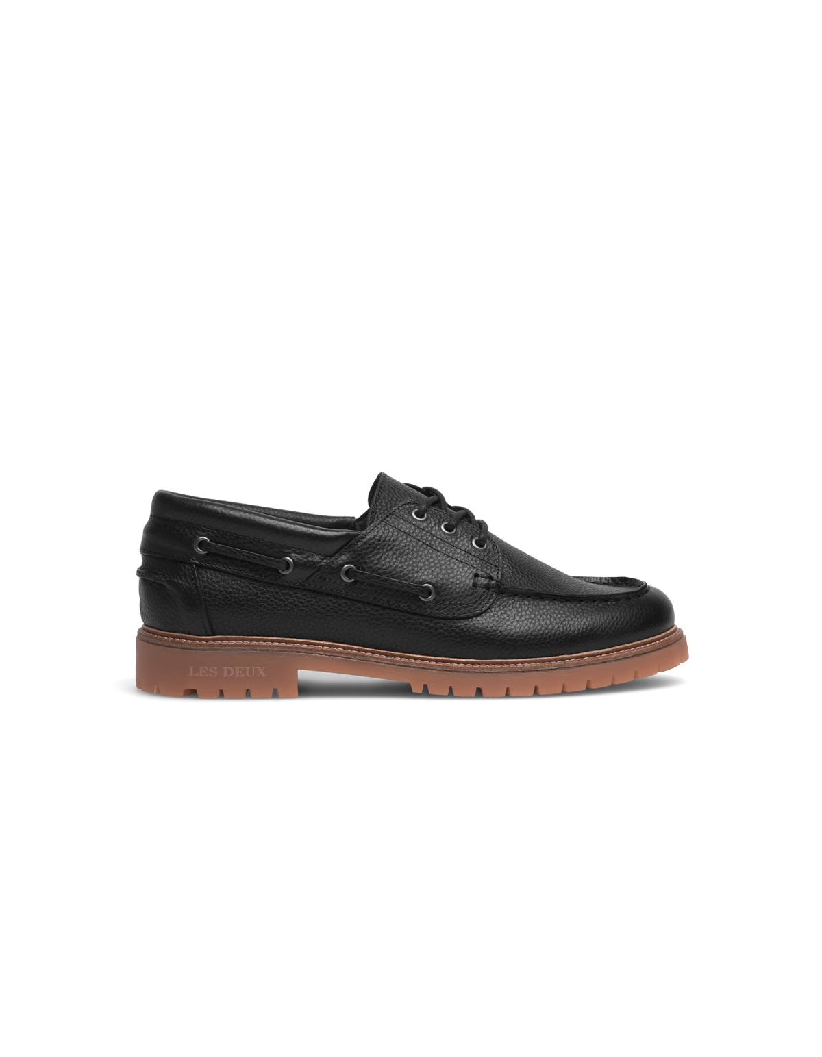 Taylor Leather Boat Shoe - Black
