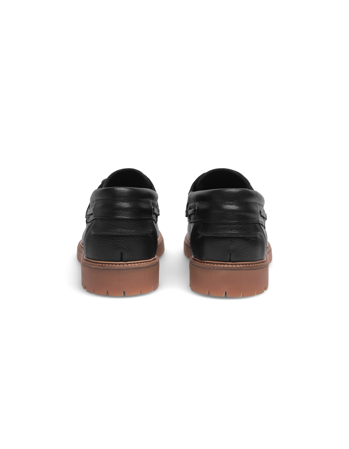 Taylor Leather Boat Shoe - Black