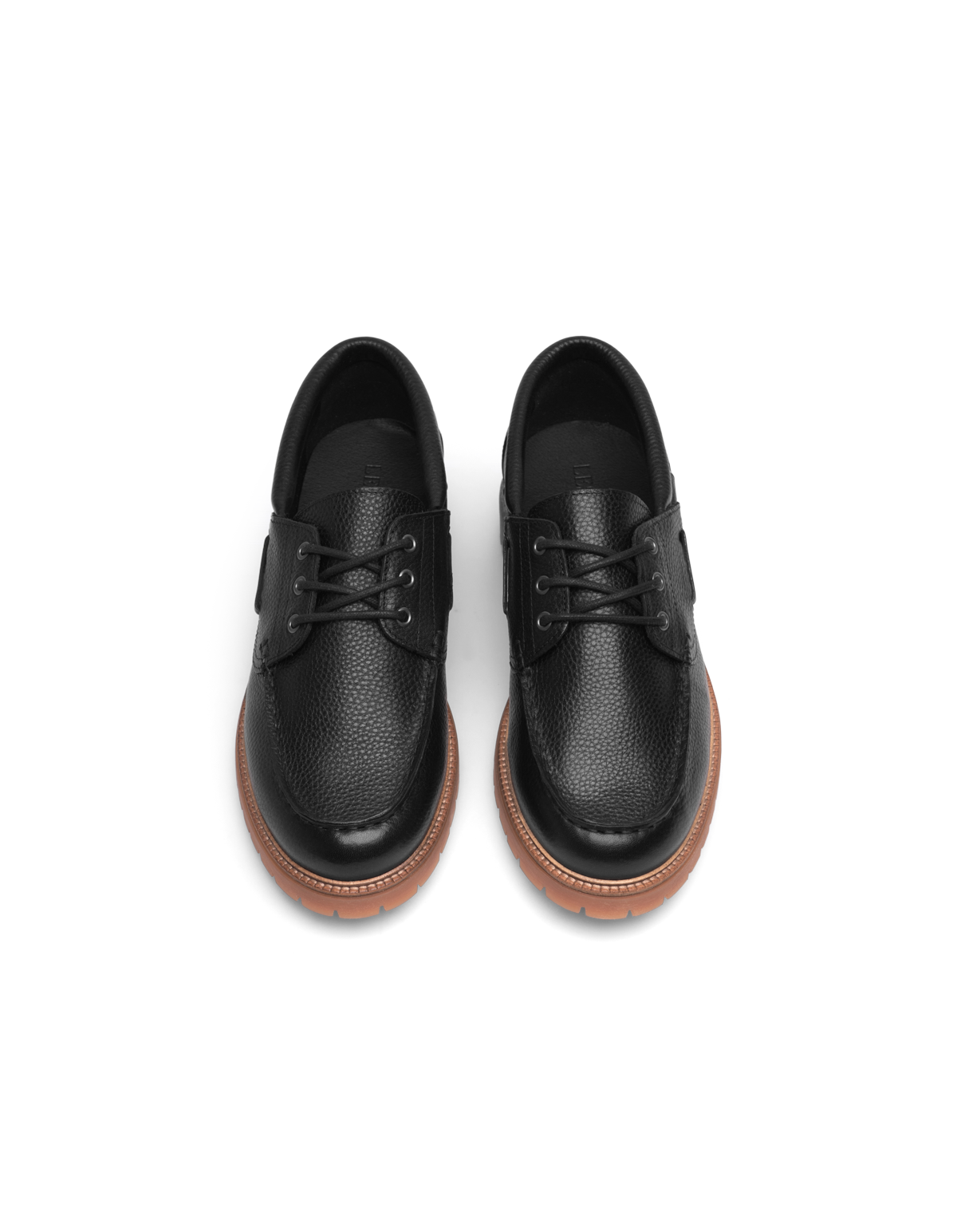 Taylor Leather Boat Shoe - Black
