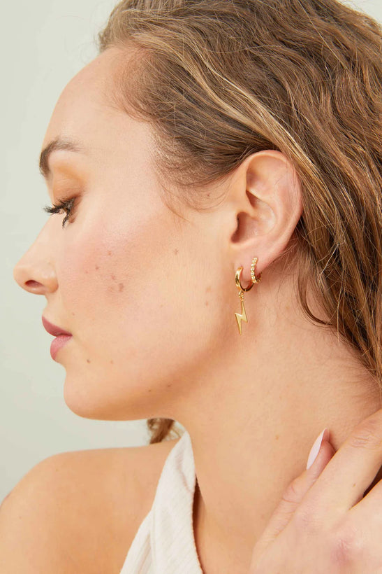 Lani Lightening Huggies - Gold Plating