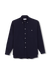 Long Sleeve Baggy Oxford Shirt - Navy  Blue