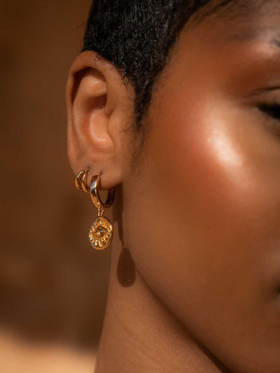 Mattie Illusion Huggies - Gold Plating