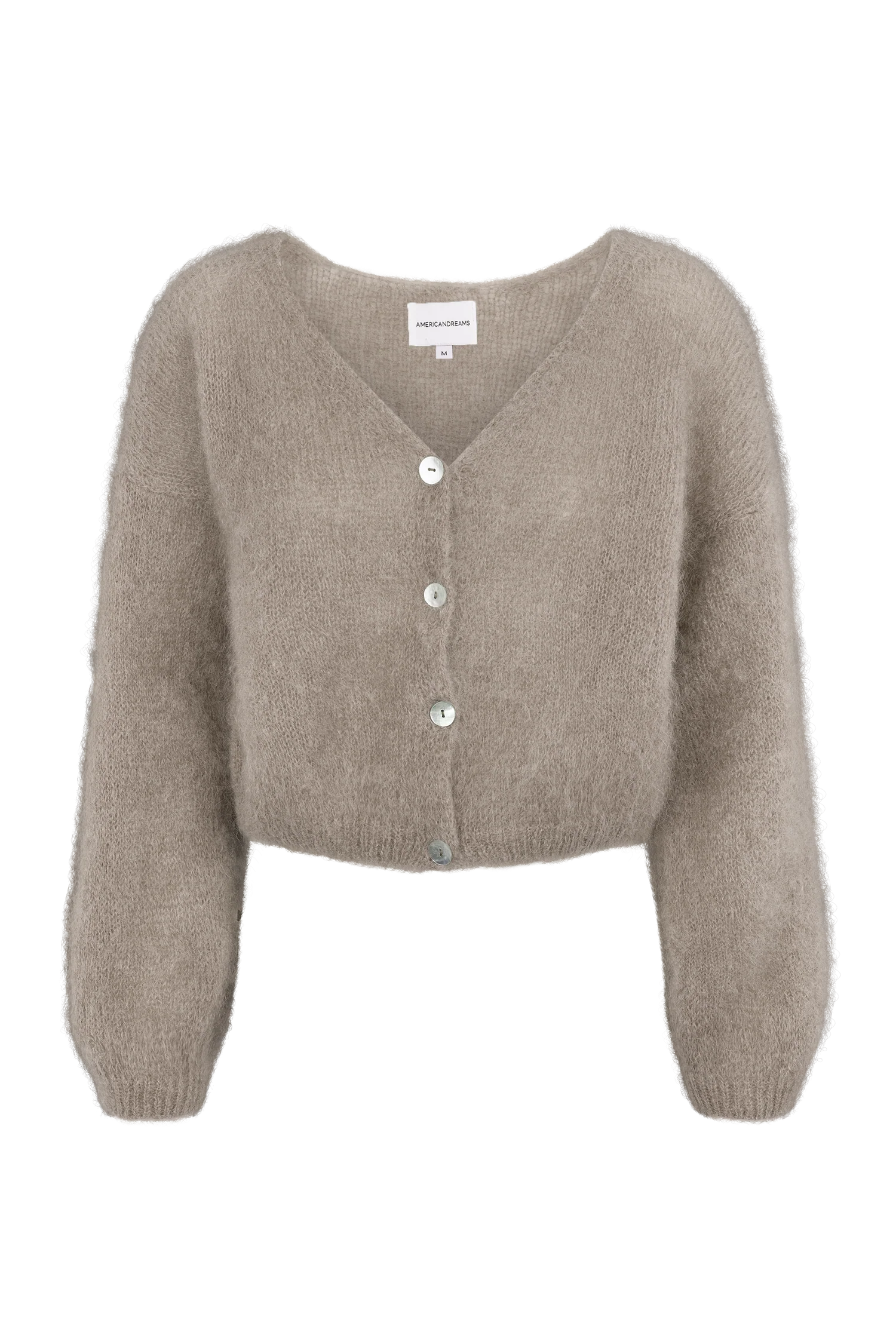 Cornelia Cropped Cardigan - Light Taupe