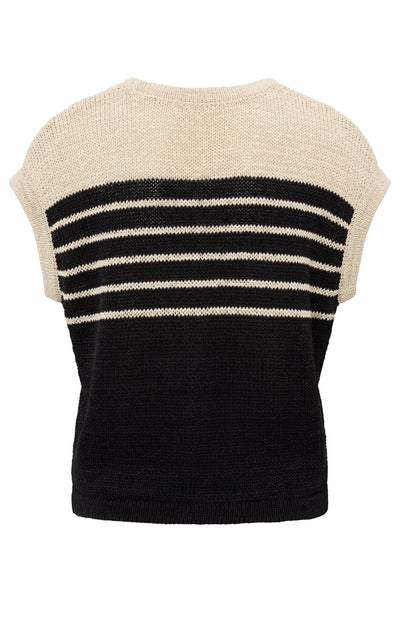 Sleeveless Knitted Top - Summer Sand Dessin