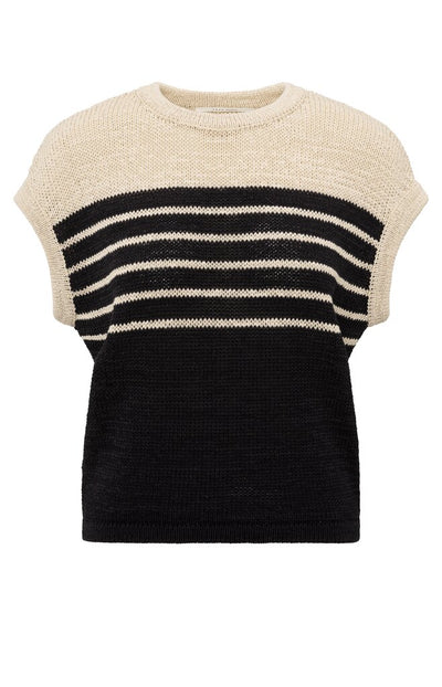 Sleeveless Knitted Top - Summer Sand Dessin
