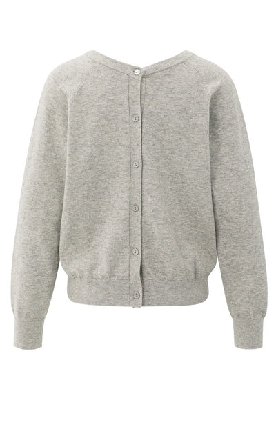 Double V-Neck Sweater - Brownish Grey