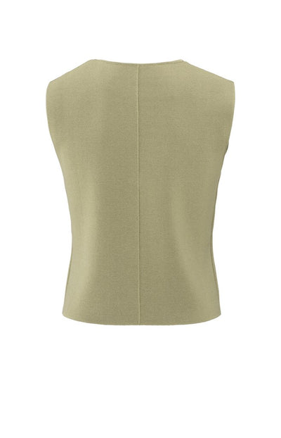 Clean Knitted Gilet - Soft Green