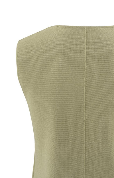 Clean Knitted Gilet - Soft Green