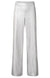 Metallic Faux Leather Wide Leg Trousers - Silver Metallic