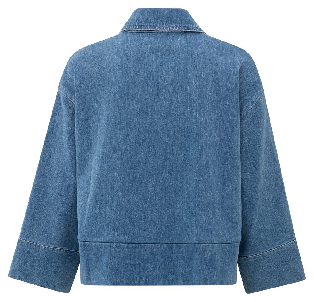Denim Jacket w. Pocket - Blue Denim
