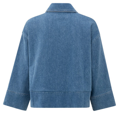 Denim Jacket w. Pocket - Blue Denim