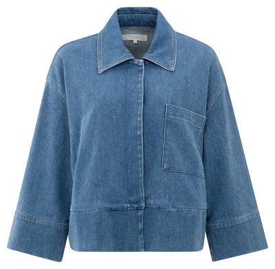 Denim Jacket w. Pocket - Blue Denim