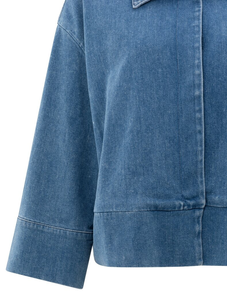 Denim Jacket w. Pocket - Blue Denim