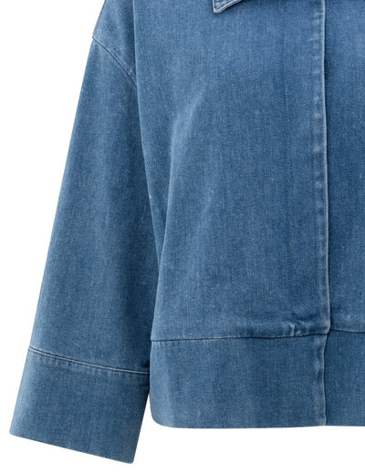 Denim Jacket w. Pocket - Blue Denim