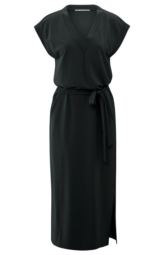 V - Neck T-Shirt Dress - Washed Black