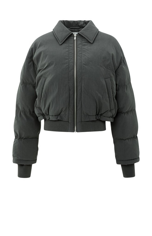 Nylon Padded Jacket - Oyster Black