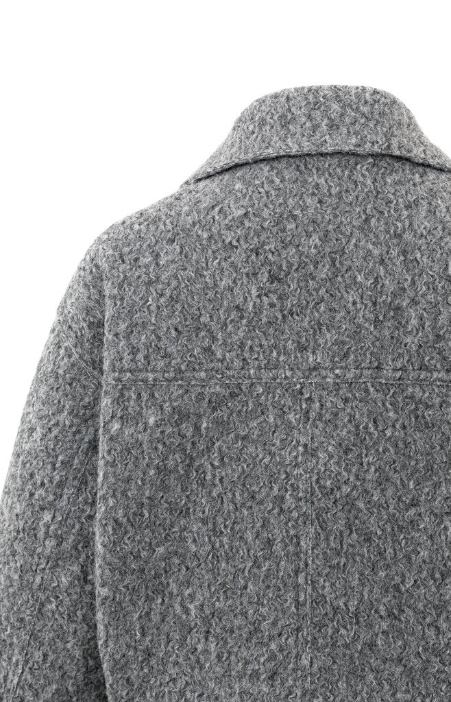 Short Boucle Jacket - Black Oyster Melange