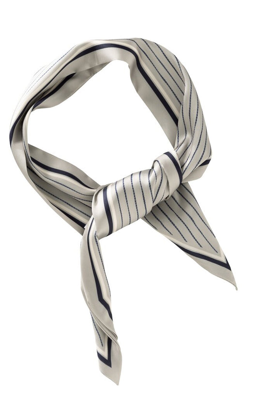 Striped Neck Scarf - Sand Beige Dessin