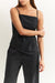 Asymmetric Strappy Top - Washed Black
