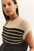 Sleeveless Knitted Top - Summer Sand Dessin