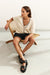 Rib Tanktop with Fun Details - Summer Sand