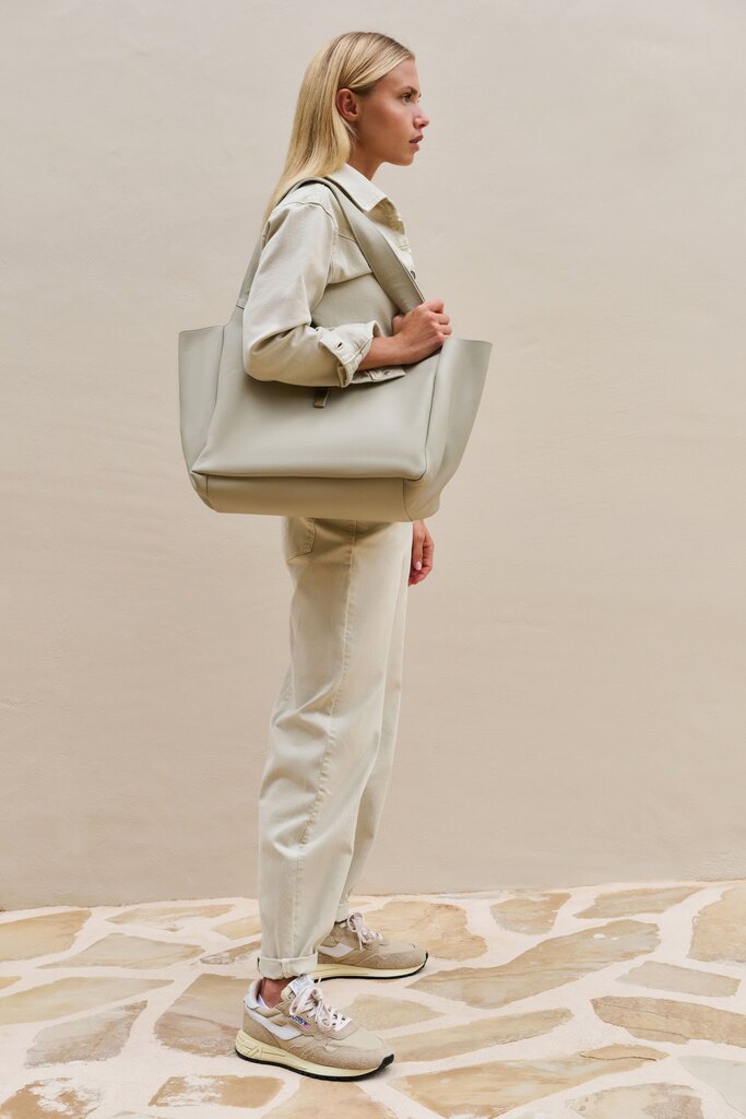 Barrel Jeans with back seams - Sandstone Beige
