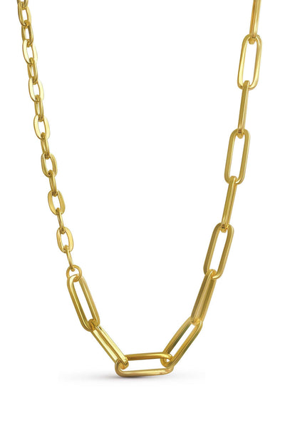 Milano Contrast Duo Necklace - Gold Plating