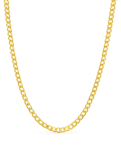 Millie 'Flat Curb' Chain - Gold Plating