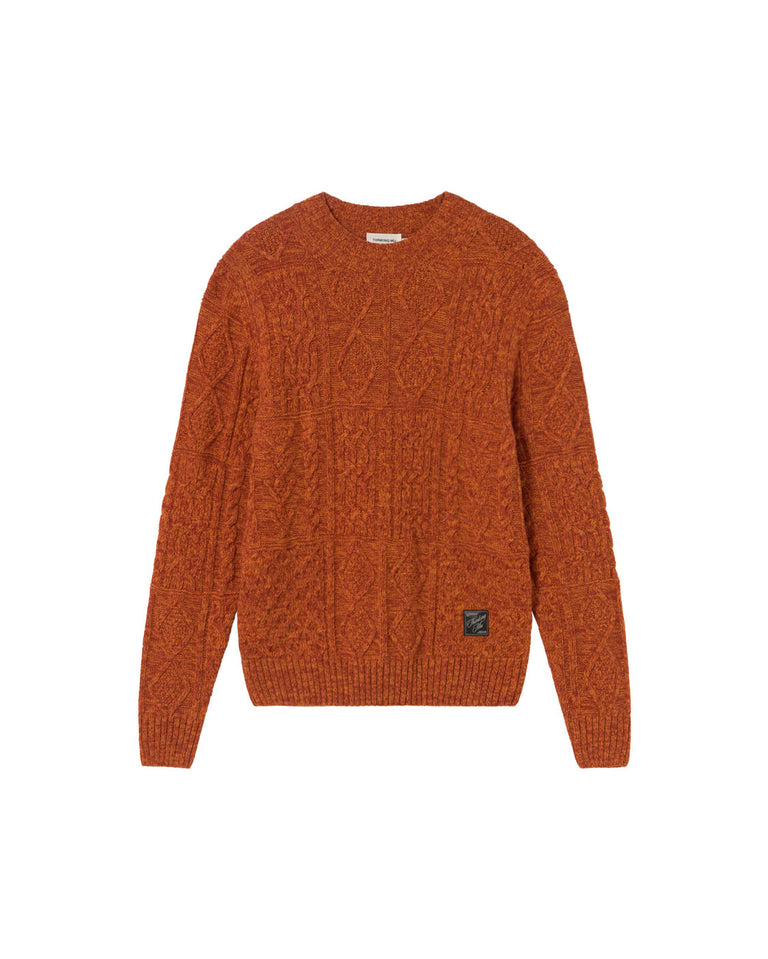 Rasta Knitted Sweater - Orange