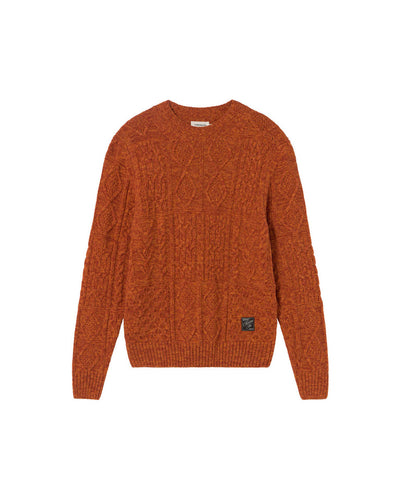 Rasta Knitted Sweater - Orange