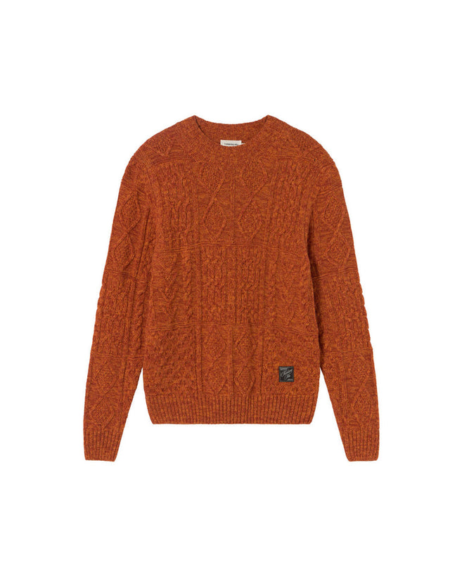 Rasta Knitted Sweater - Orange