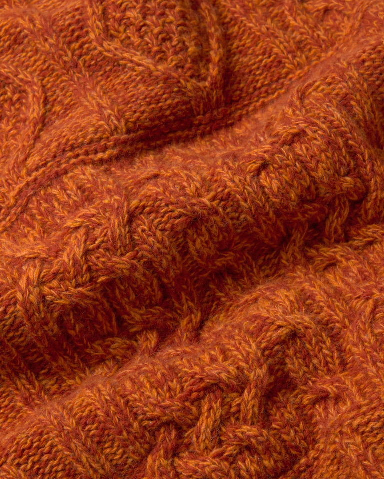 Rasta Knitted Sweater - Orange