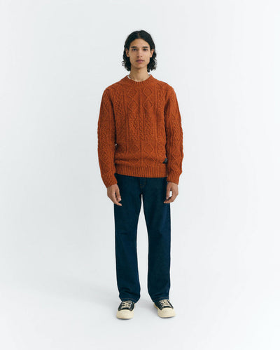 Rasta Knitted Sweater - Orange