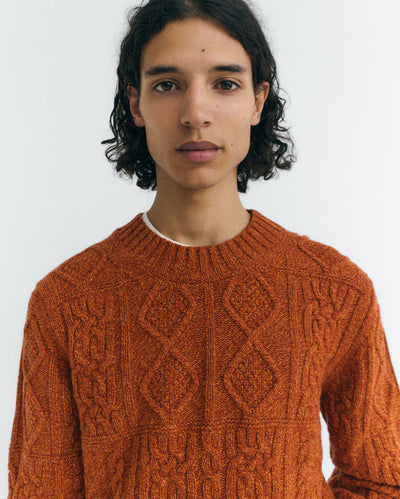 Rasta Knitted Sweater - Orange