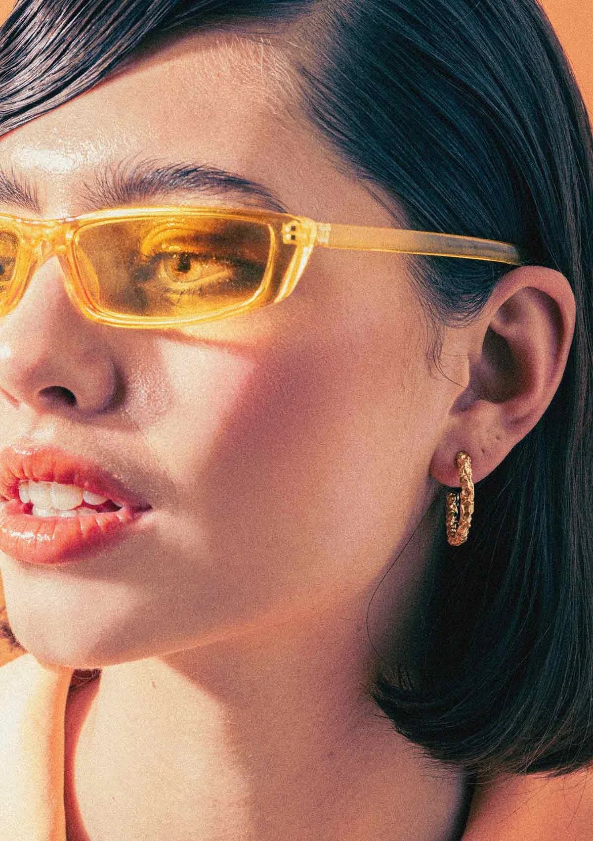 Moonstruck Gilded Hoop Earrings - Gold