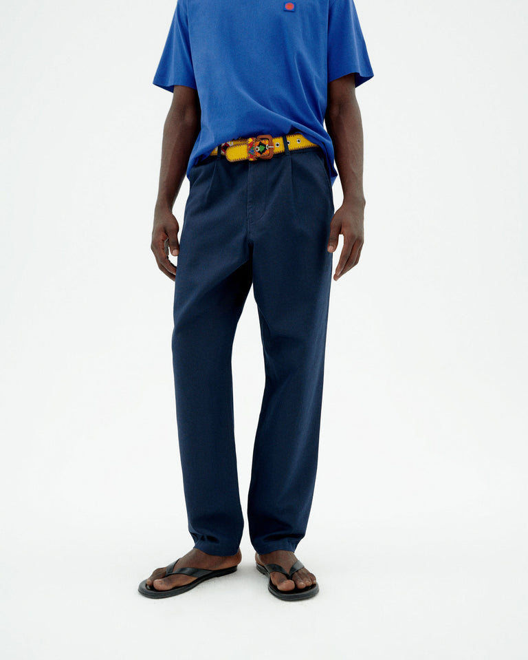 Moero Hemp Pants - Navy