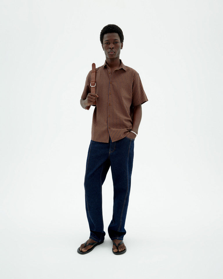 Tom Shirt - Brown Striped