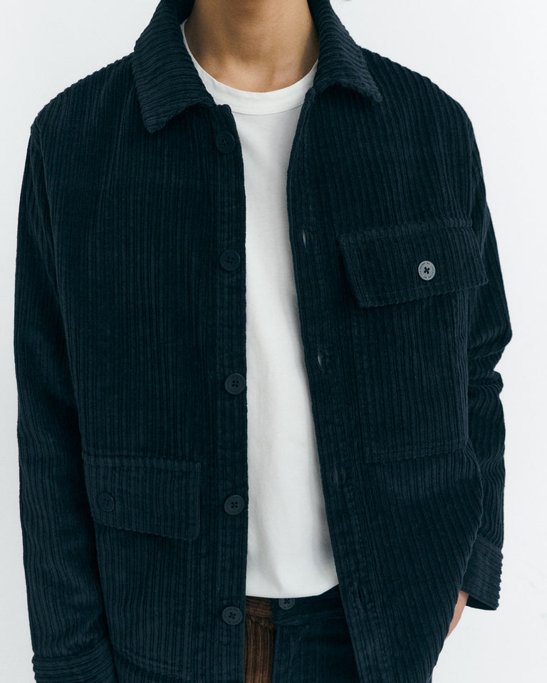 Gabin Corduroy Shirt - Navy