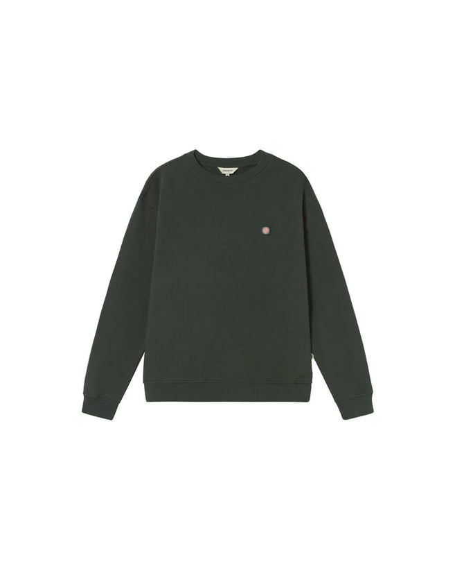 Sol Contrast Leon Sweatshirt - Bottle Green