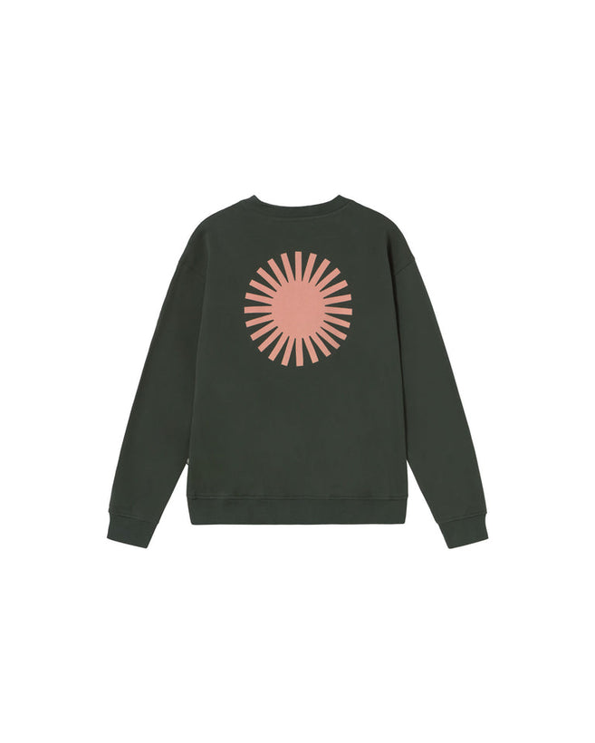 Sol Contrast Leon Sweatshirt - Bottle Green