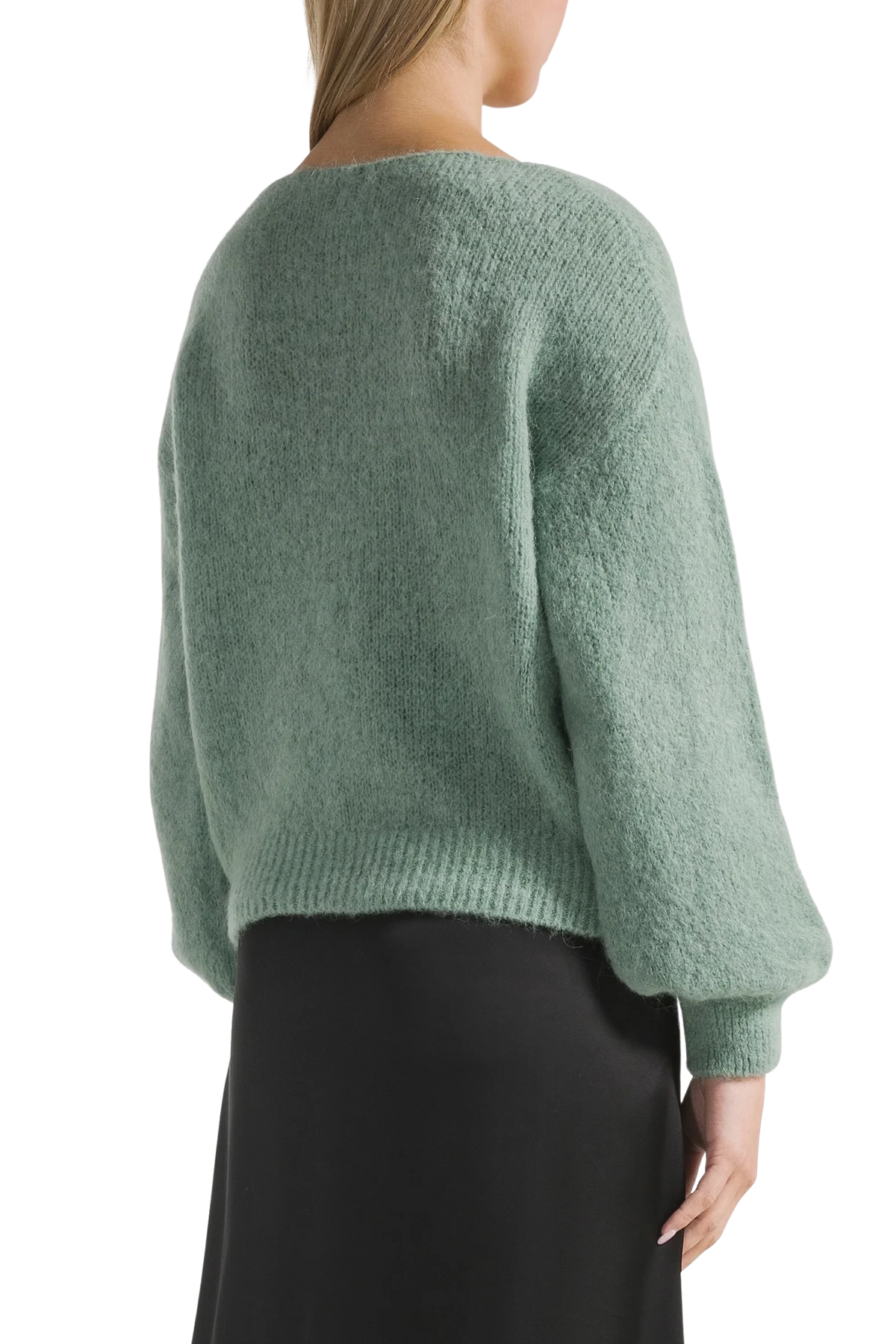 Milana LS Alpaca Pullover - Dusty Green