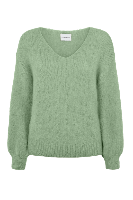 Milana LS Alpaca Pullover - Dusty Green