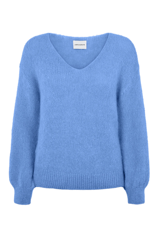 Milana LS Alpaca Pullover - Sky Blue