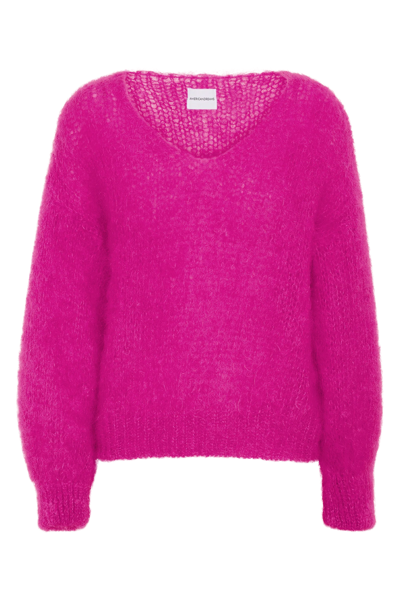 Milana LS Mohair Knit - Neon Pink