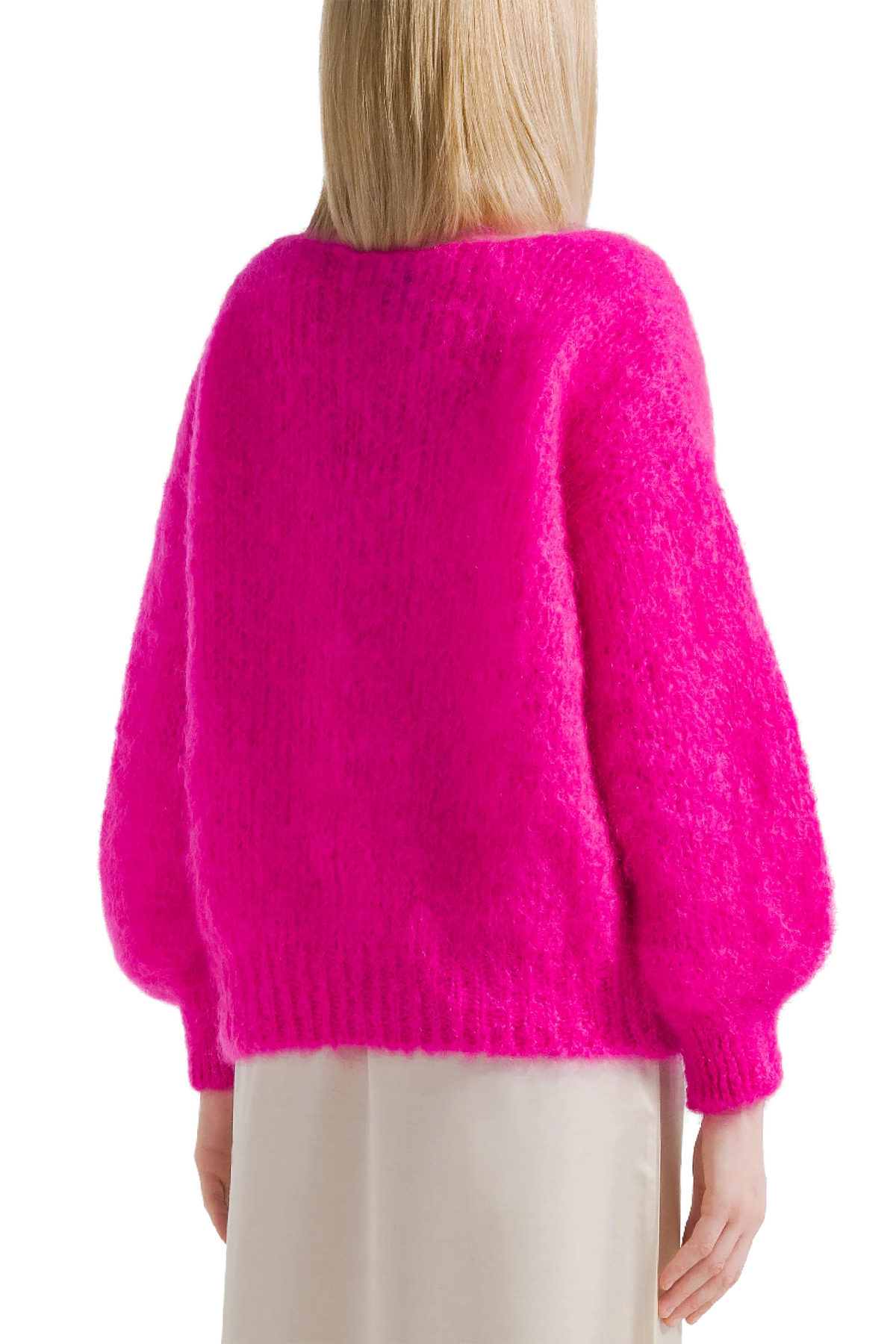 Milana LS Mohair Knit - Neon Pink