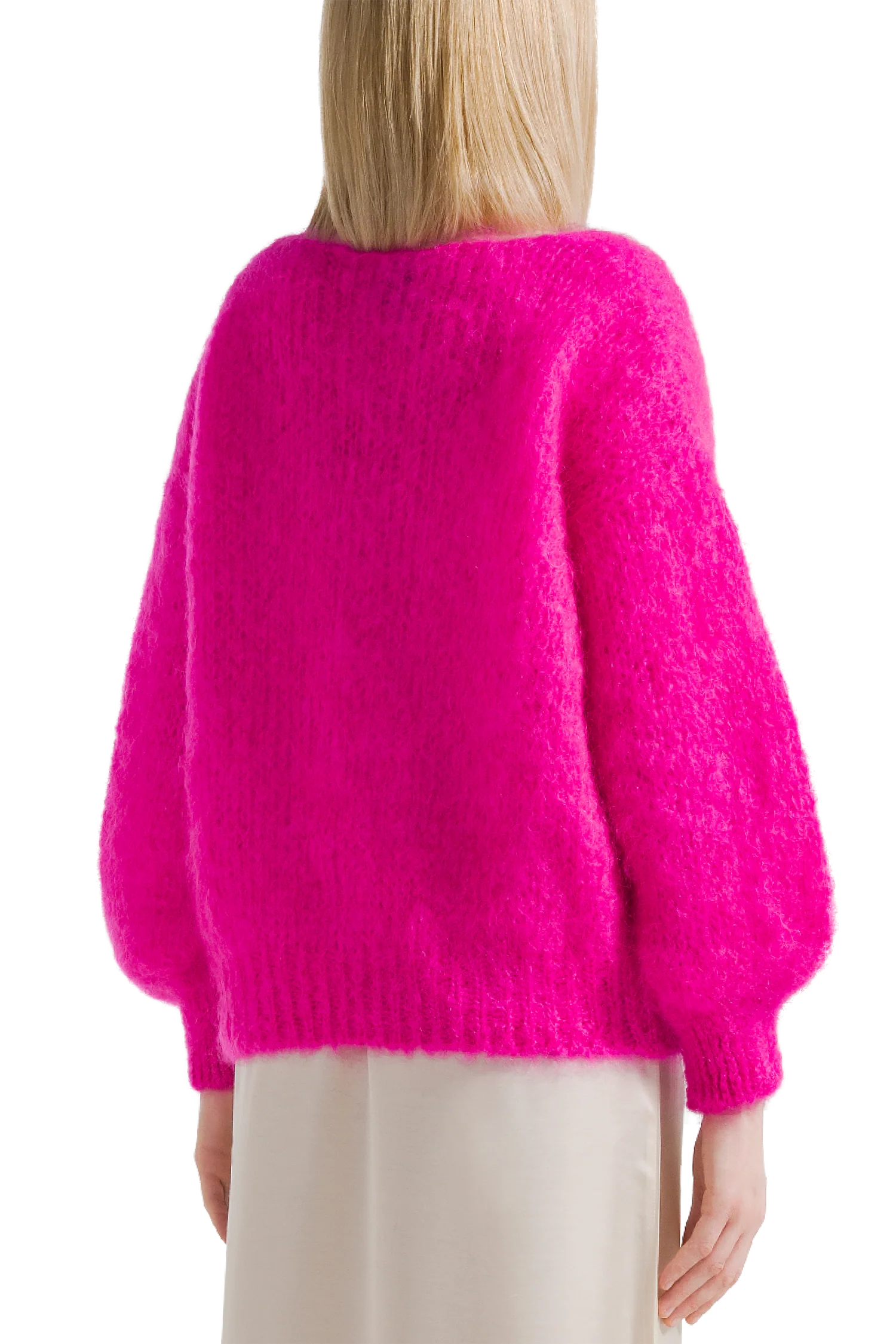 Milana LS Mohair Knit - Neon Pink