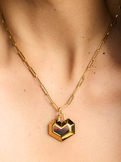 Daryl Necklace - Gold/Tigers Eye