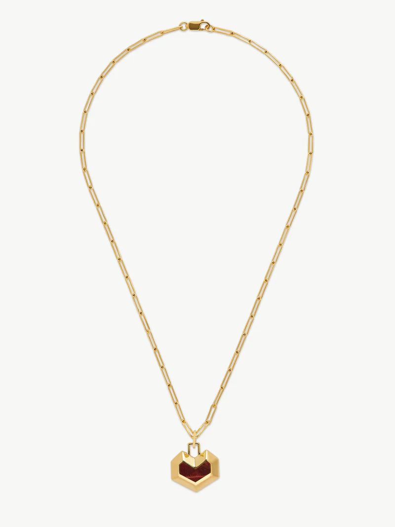 Daryl Necklace - Gold/Tigers Eye
