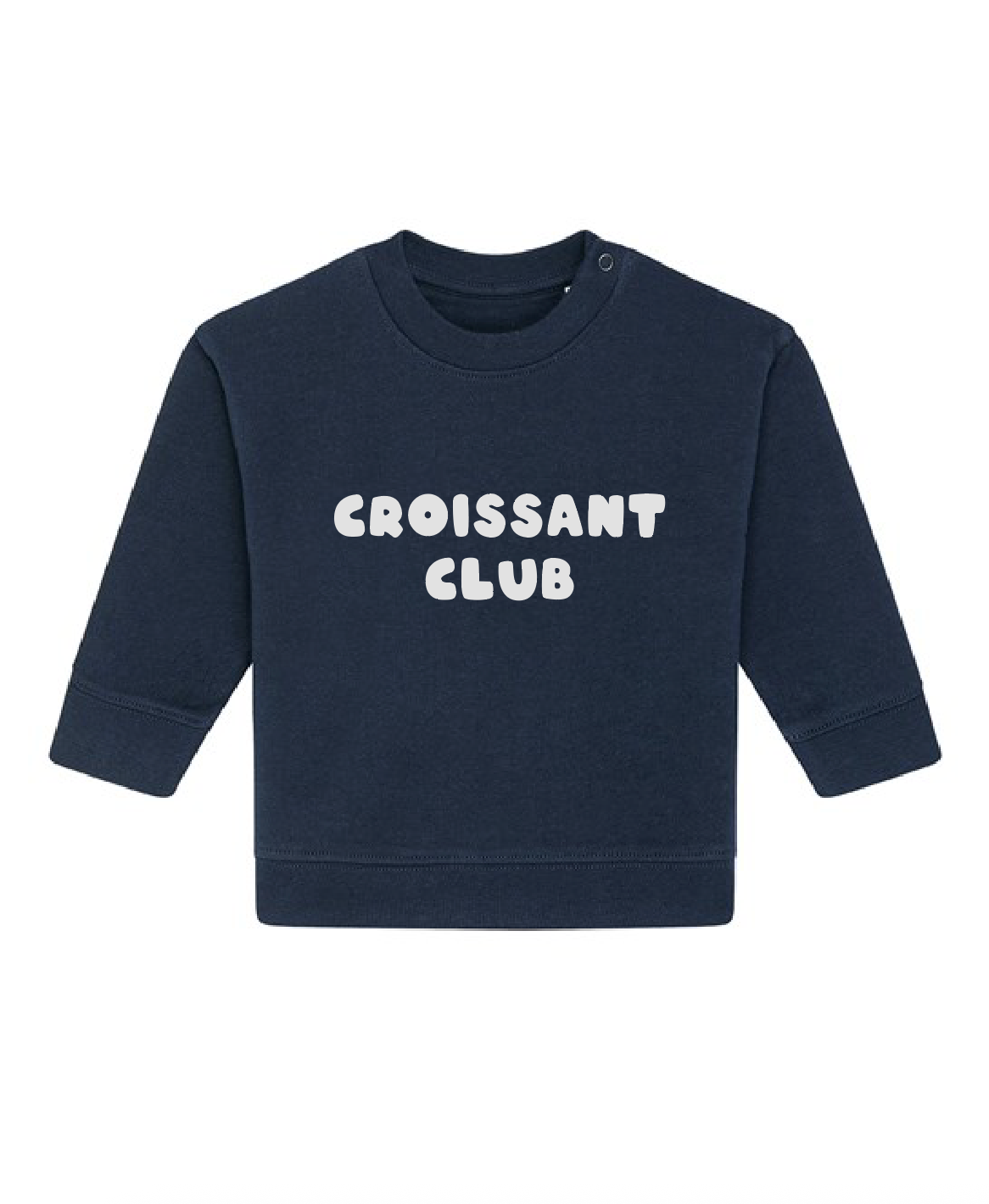 Croissant Club Organic Cotton Sweatshirt - French Navy