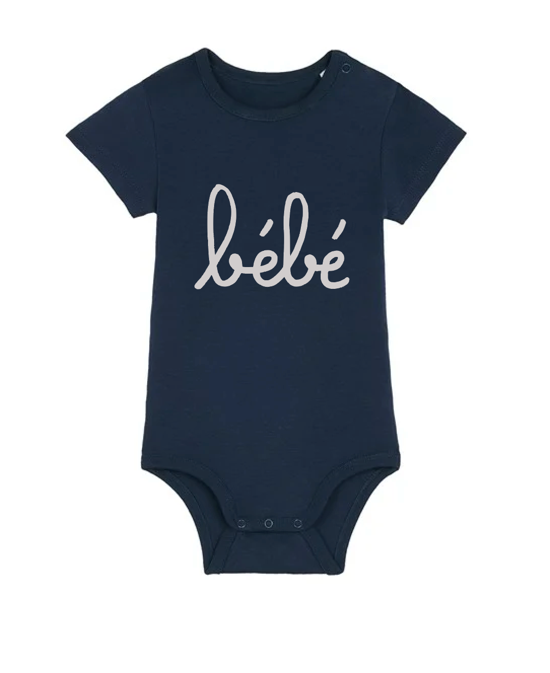 Bébé Organic Cotton Bodysuit - French Navy